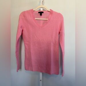 Saks Fifth Avenue Pink V-Neck Cashmere Sweater